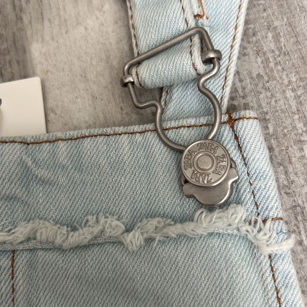 Zara Girls Frayed Overalls - Picture 5 of 9